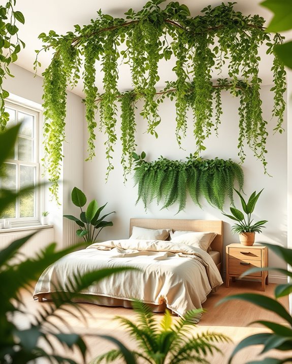 elevate with ceiling plants