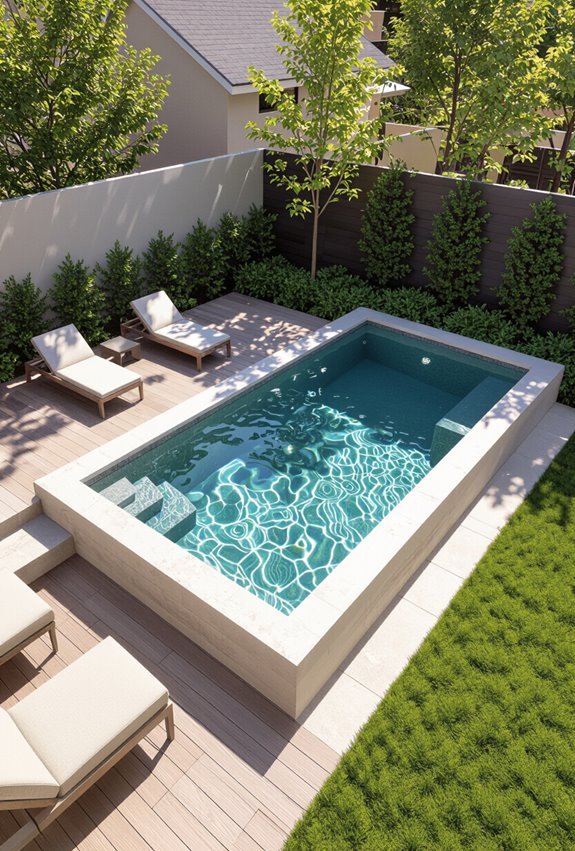elevated rooftop cantilevered plunge