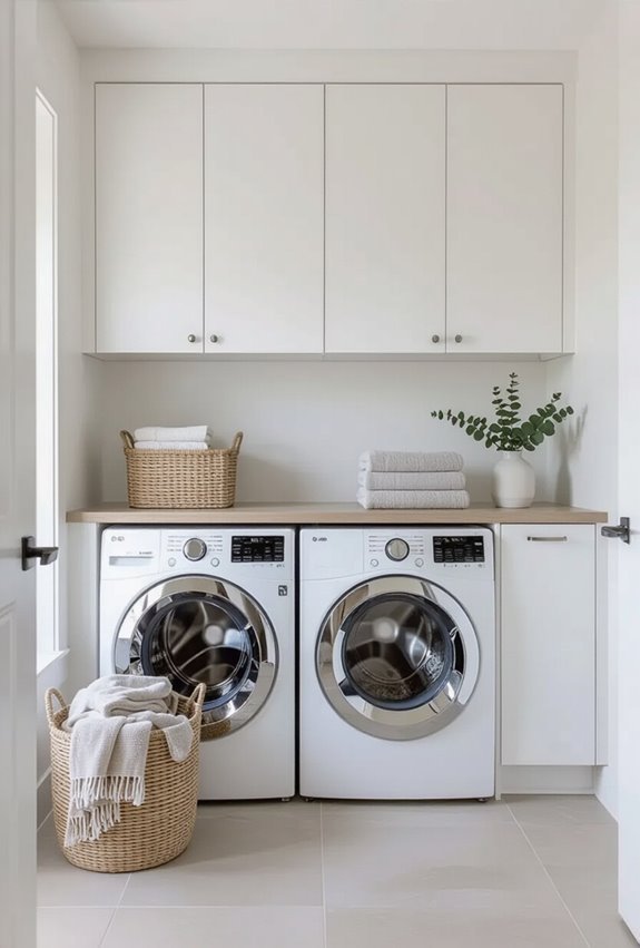 elevated storage for streamlined laundry