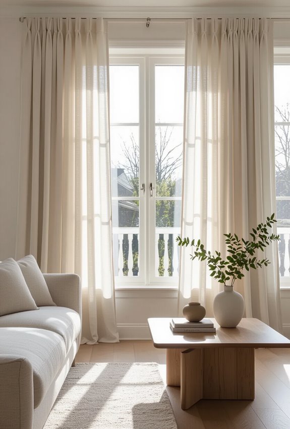 elevated tailored floor to ceiling curtains
