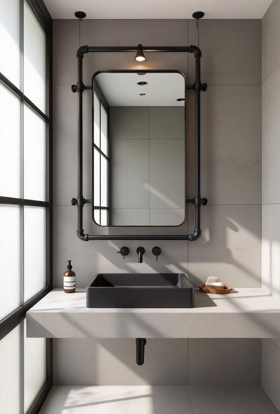 embrace exposed industrial plumbing