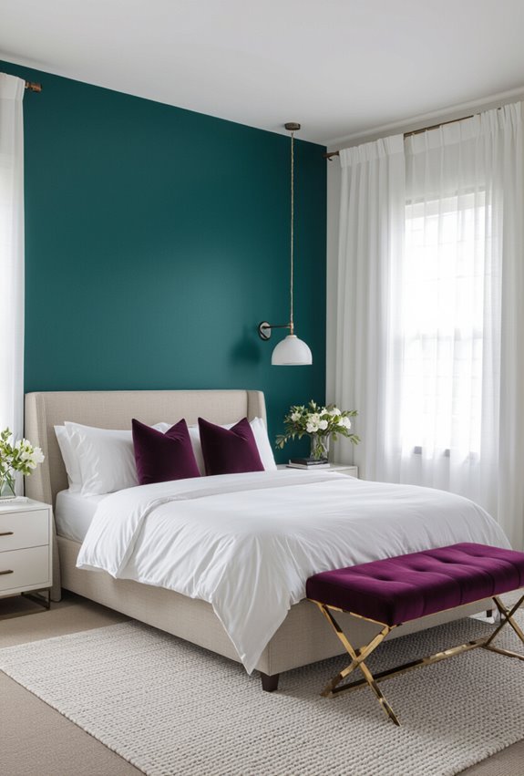 emerald and sapphire luxury ambiance