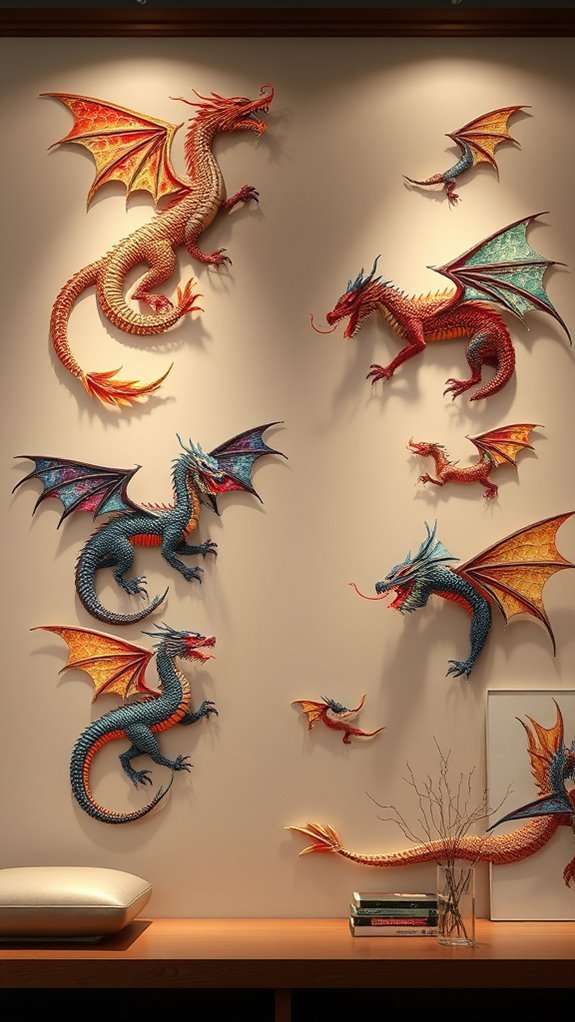 enchanting dragon wall decals
