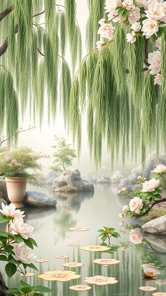 enchanting floral landscape murals