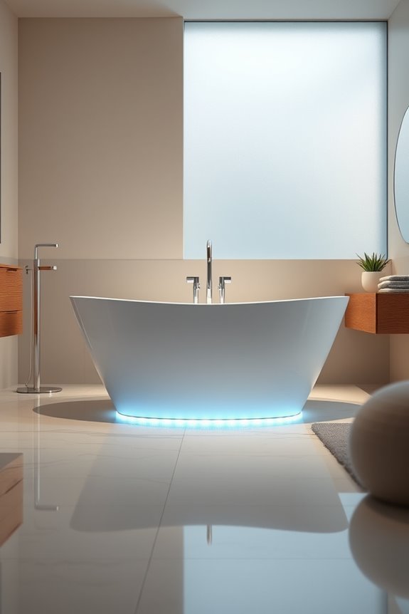 enchanting led bathtub lighting