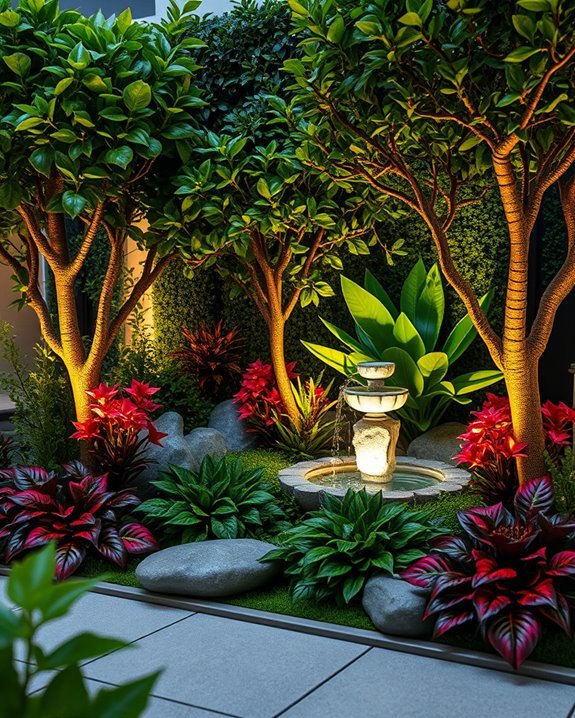 enchanting led garden ambiance