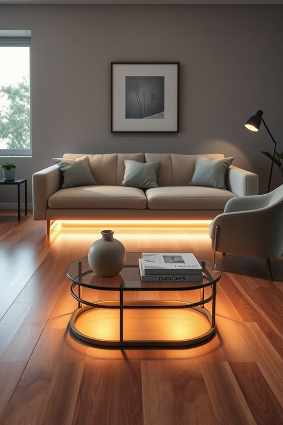 enchanting under furniture illumination