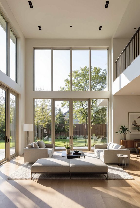 encourage upward sightline focused arrangement
