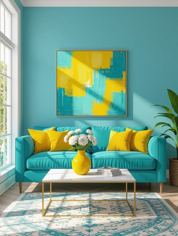 energetic bright color pair