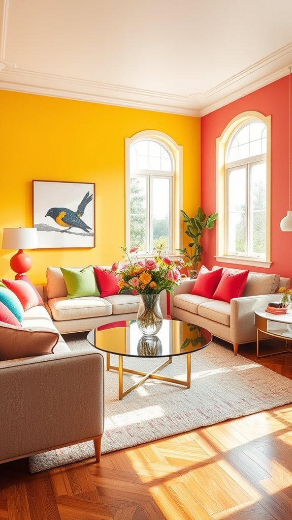 energizing bright colored walls