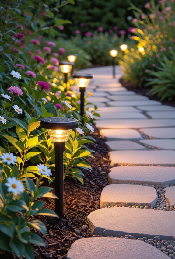 energy efficient solar garden lighting