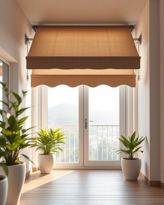 enhance balcony with awnings