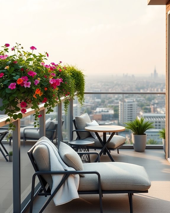 enhance balcony with planters