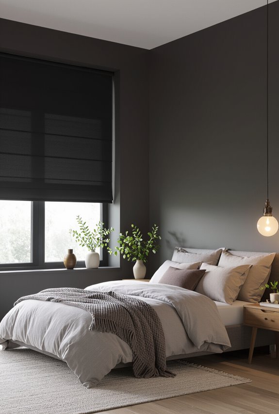 enhance coziness with blackout shades