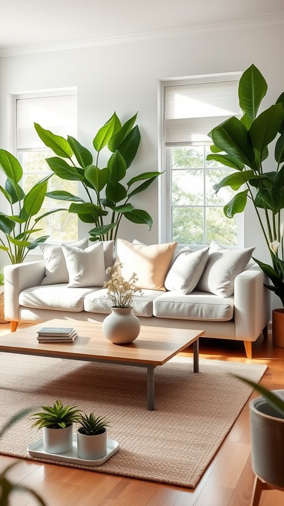 enhance decor with plants