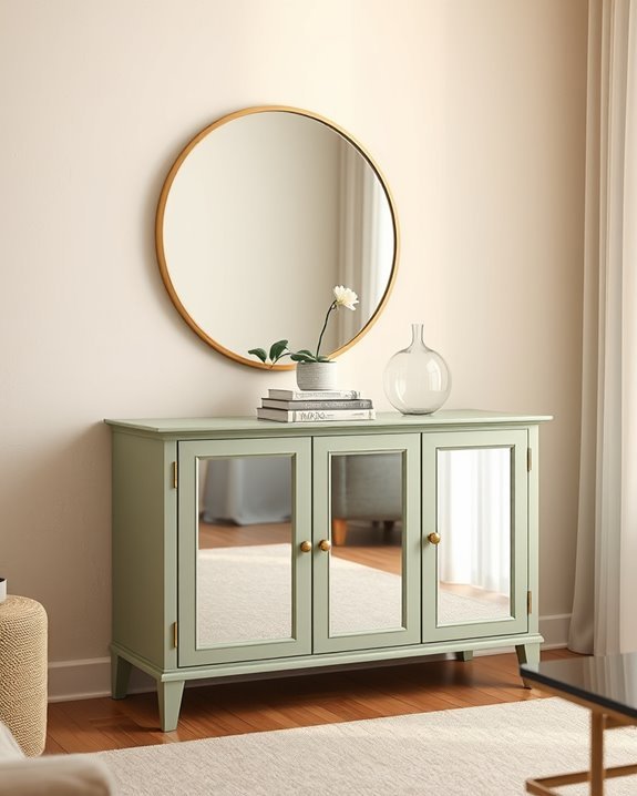 enhance depth with mirrors