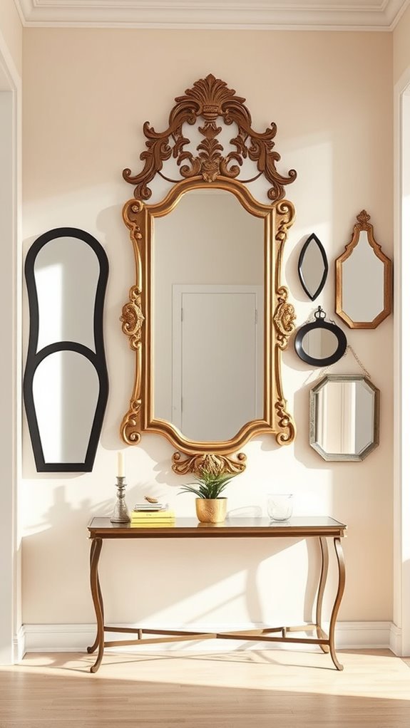 enhance entryway with mirrors