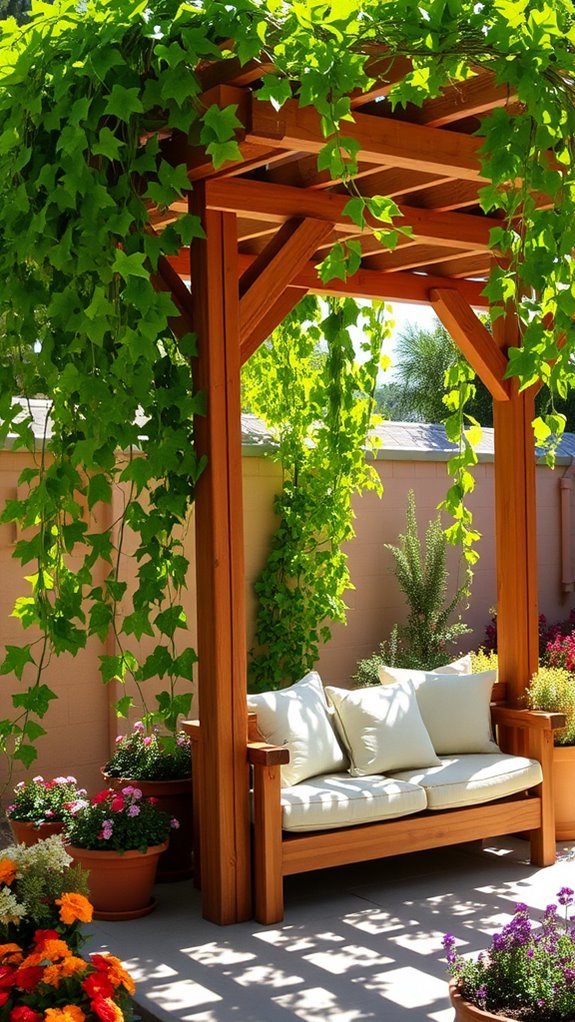 enhance garden with trellis
