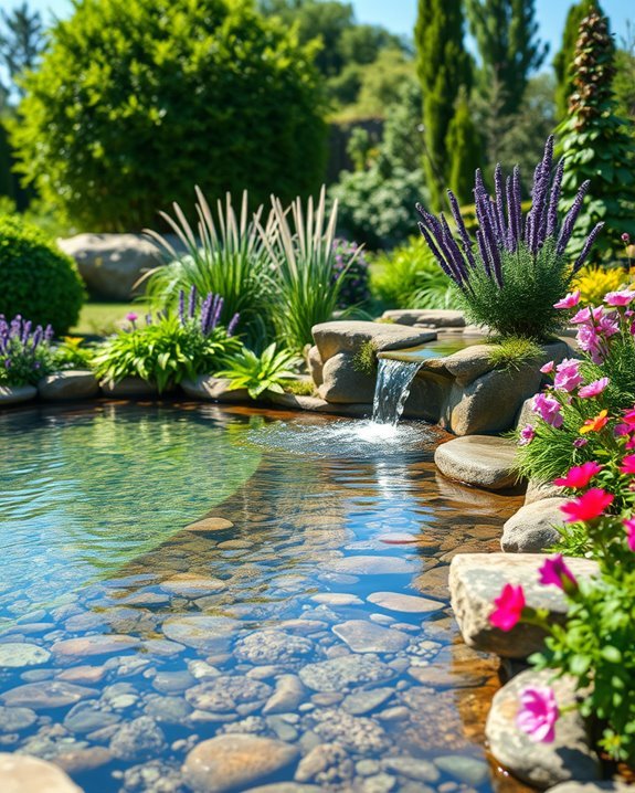 enhance garden with water
