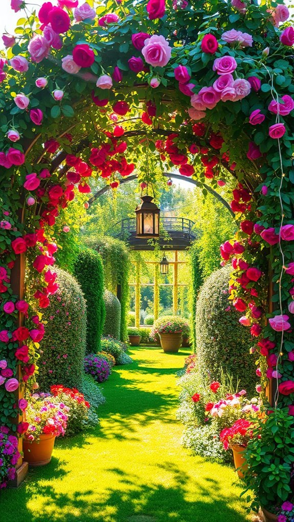 enhance gardens with arches