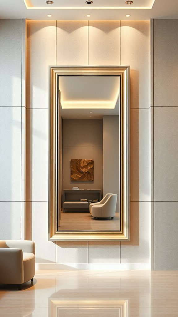 enhance showrooms with mirrors