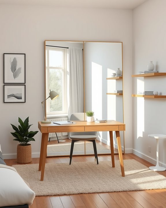 enhance space with mirrors