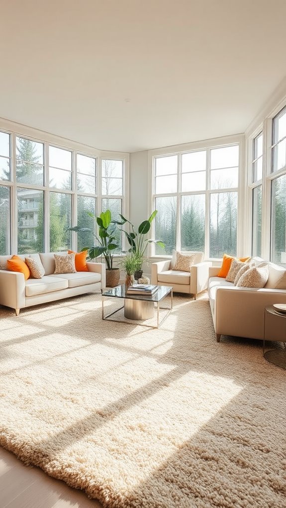 enhance space with rug