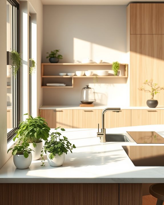 enhancing kitchens with greenery