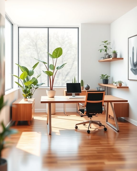 enhancing workspace with greenery