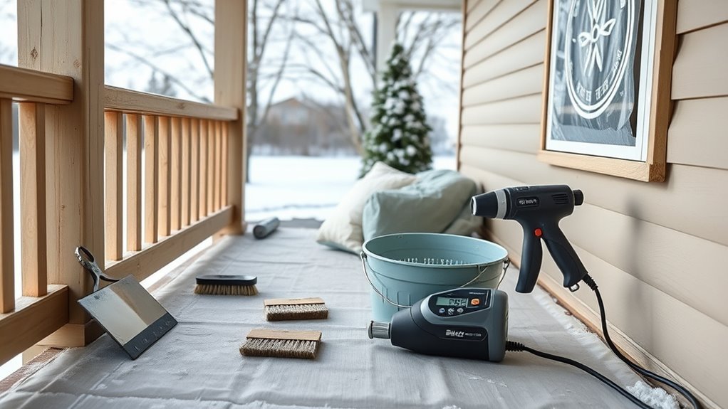 ensure proper cold weather painting