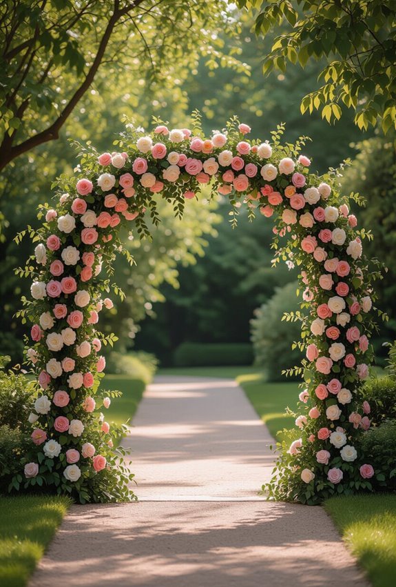 enter beneath floral archway enchantment