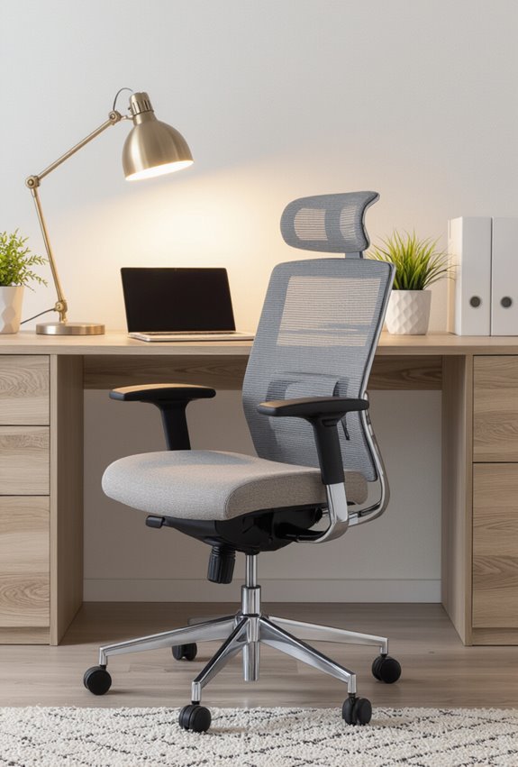 ergonomic adjustable lumbar support chair