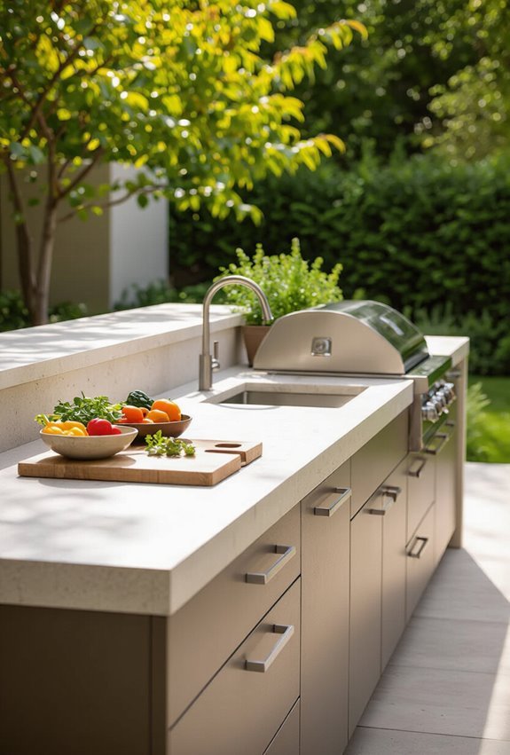 ergonomic weatherproof prep zones