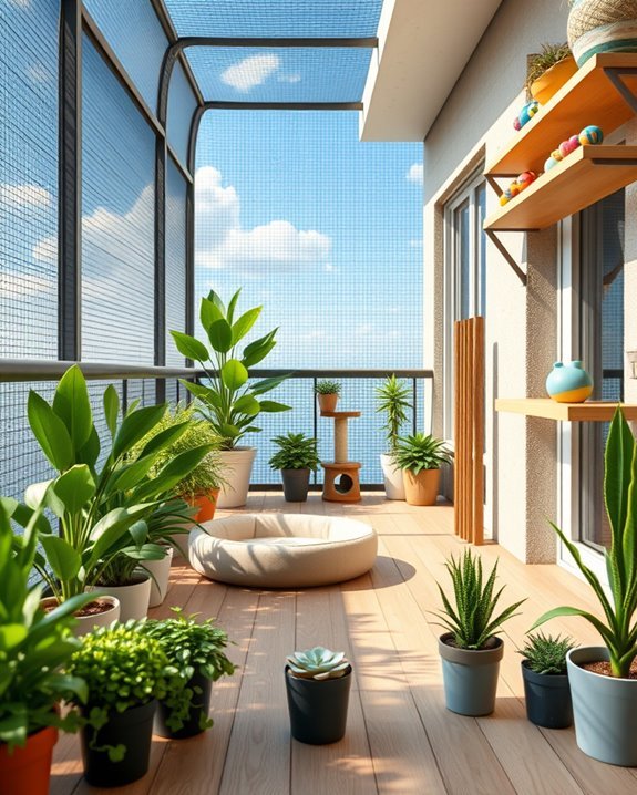 escape proof balcony design