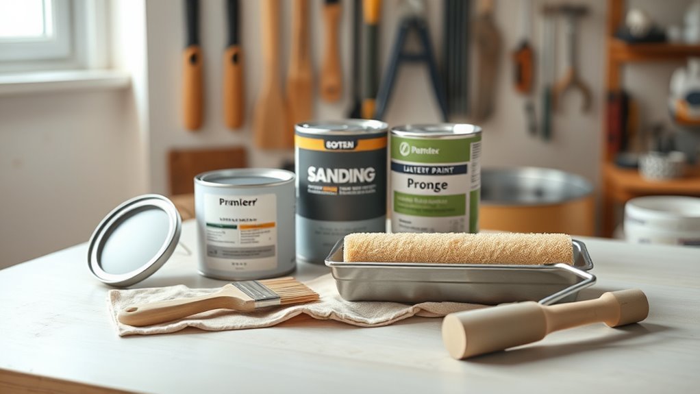 essential painting tools and materials