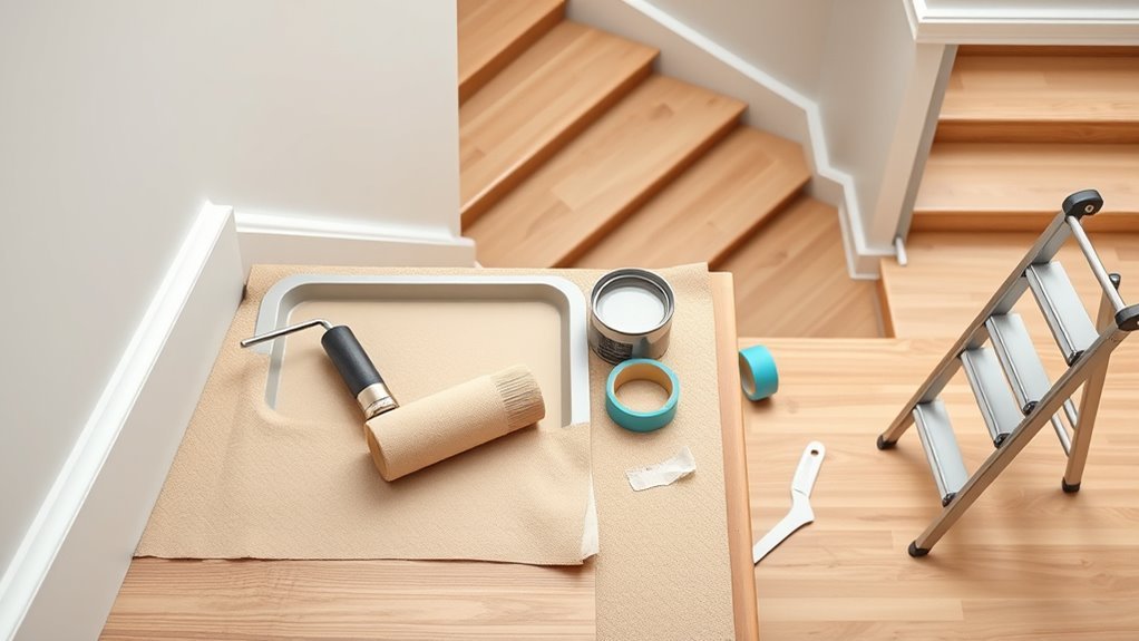 essential stairwell painting tools