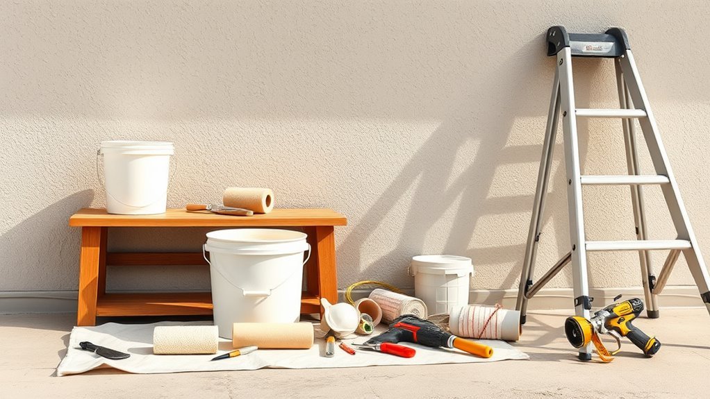 essential stucco painting tools