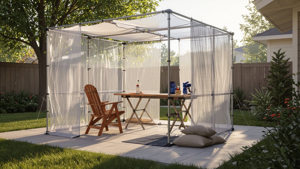 establish safe spray zones