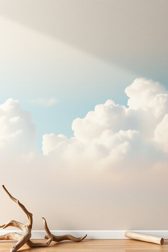 ethereal cloud mural designs