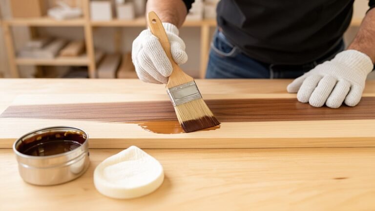 even stain application process