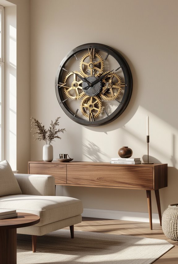 exposed mechanical gears showcase motion