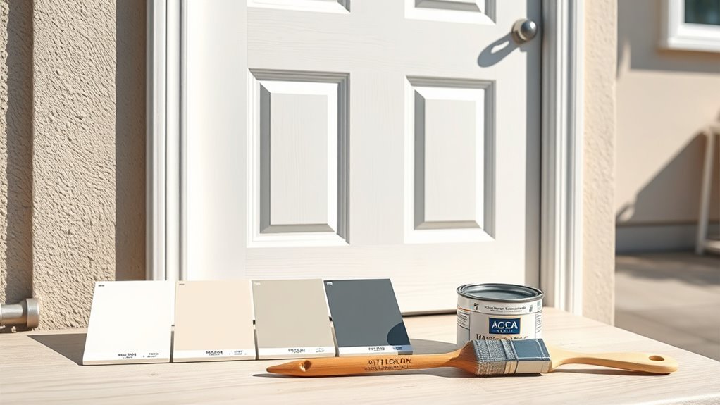 exterior fiberglass door paint