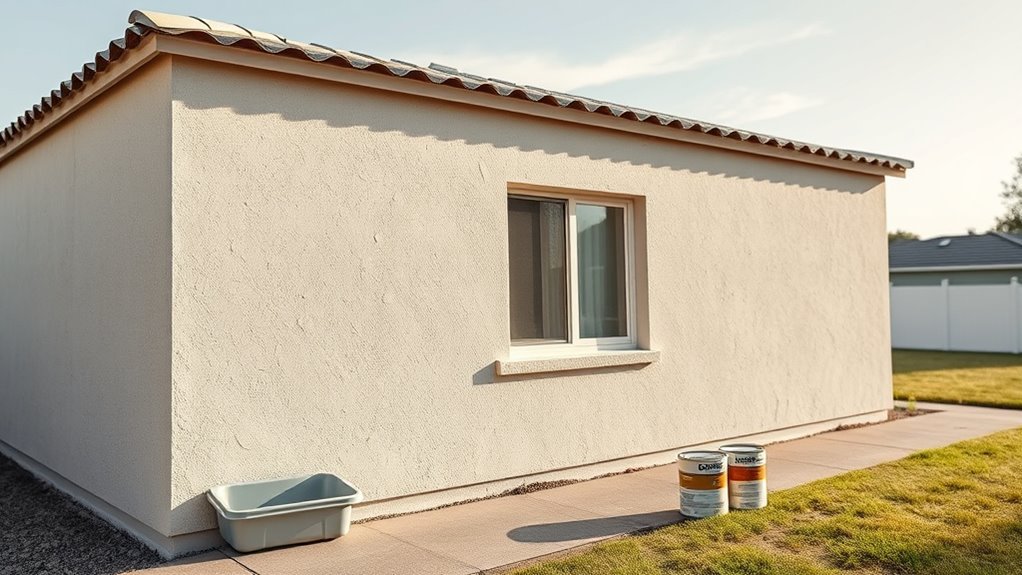 exterior stucco painting costs