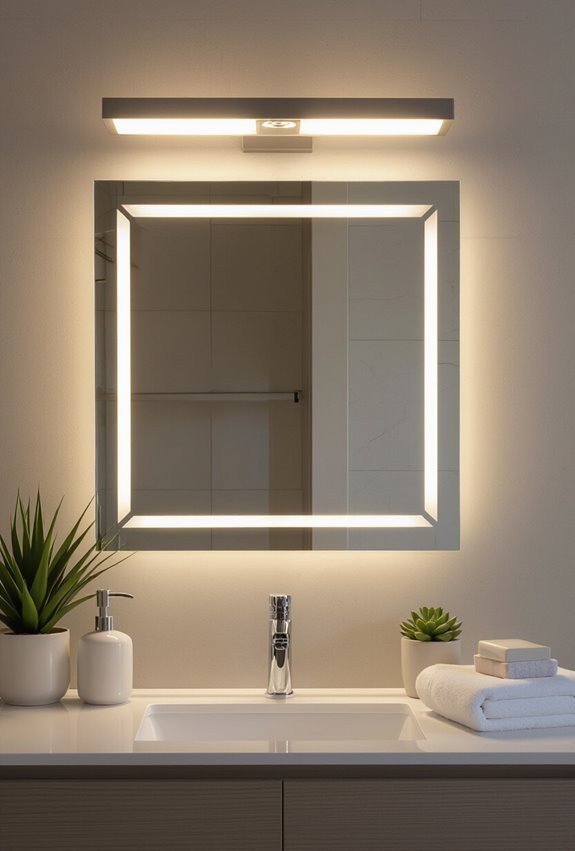 eye level angled side lighting