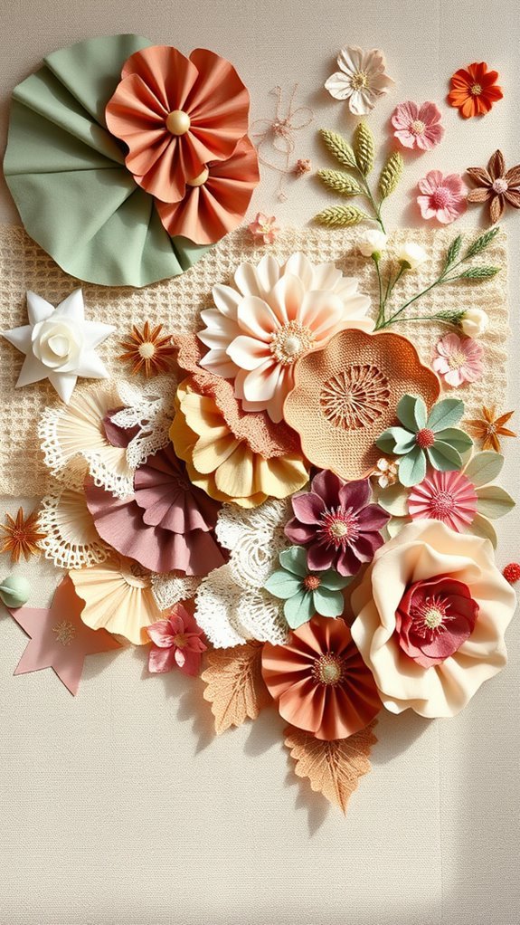 fabric scraps wall art
