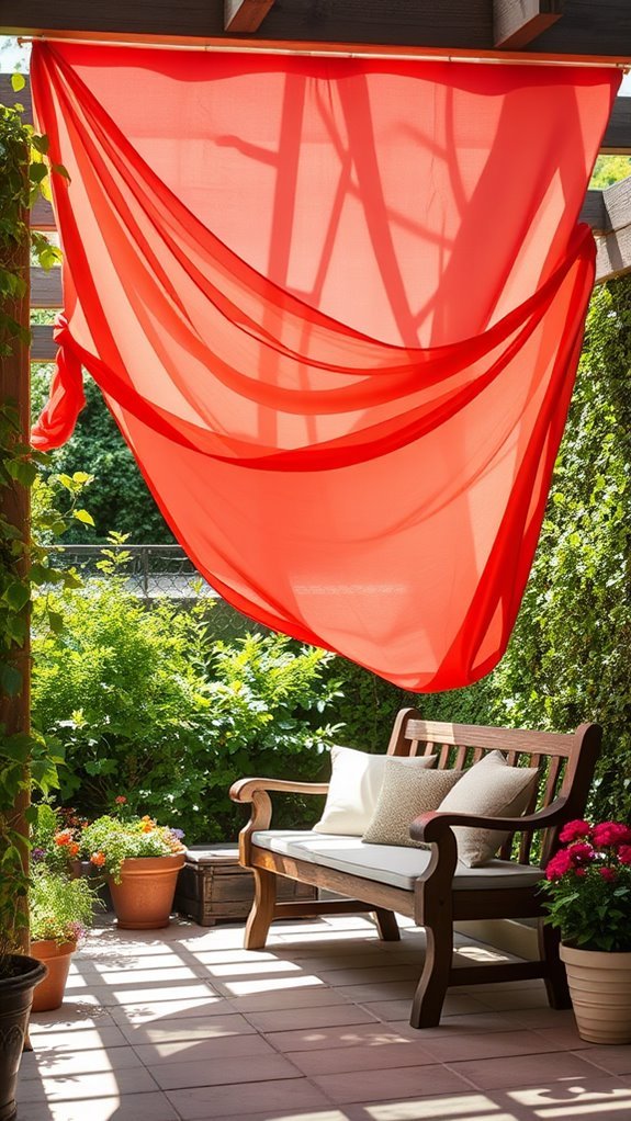 fabric shade area creation