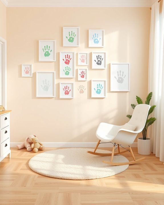 family handprint canvas art
