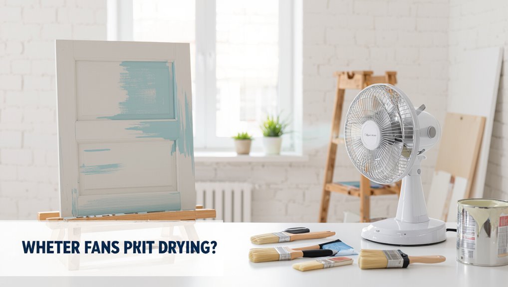 fan assisted paint drying efficiency