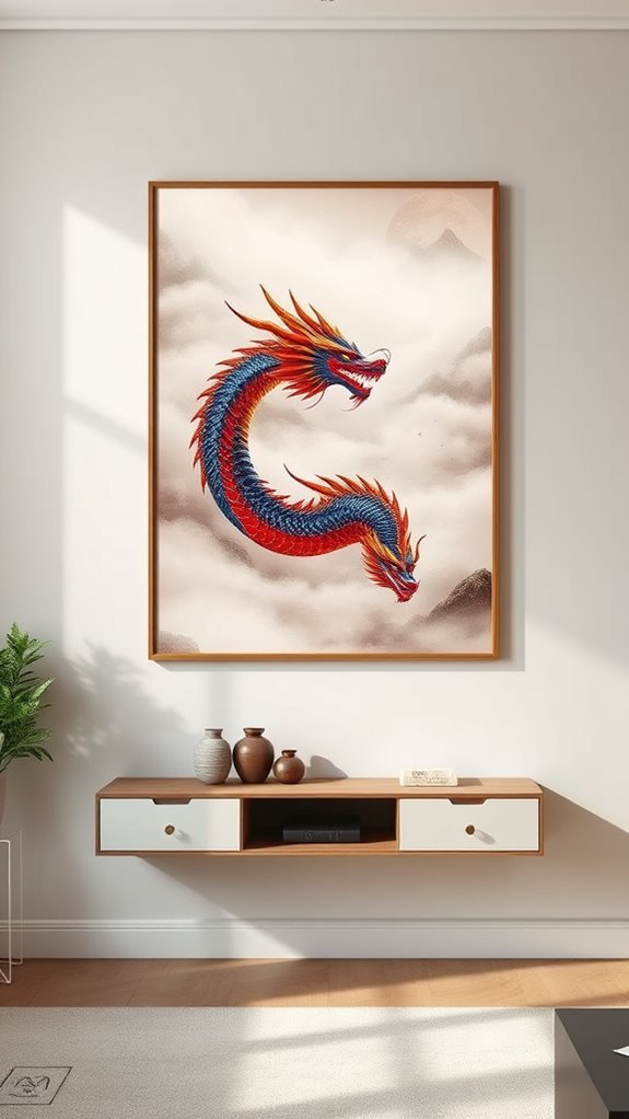 fantasy dragon wall art