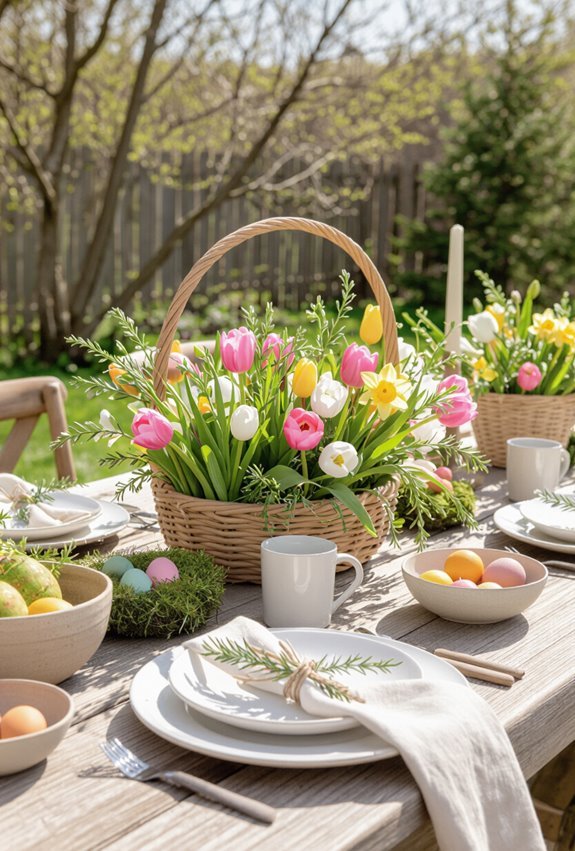 farm to table easter centerpiece